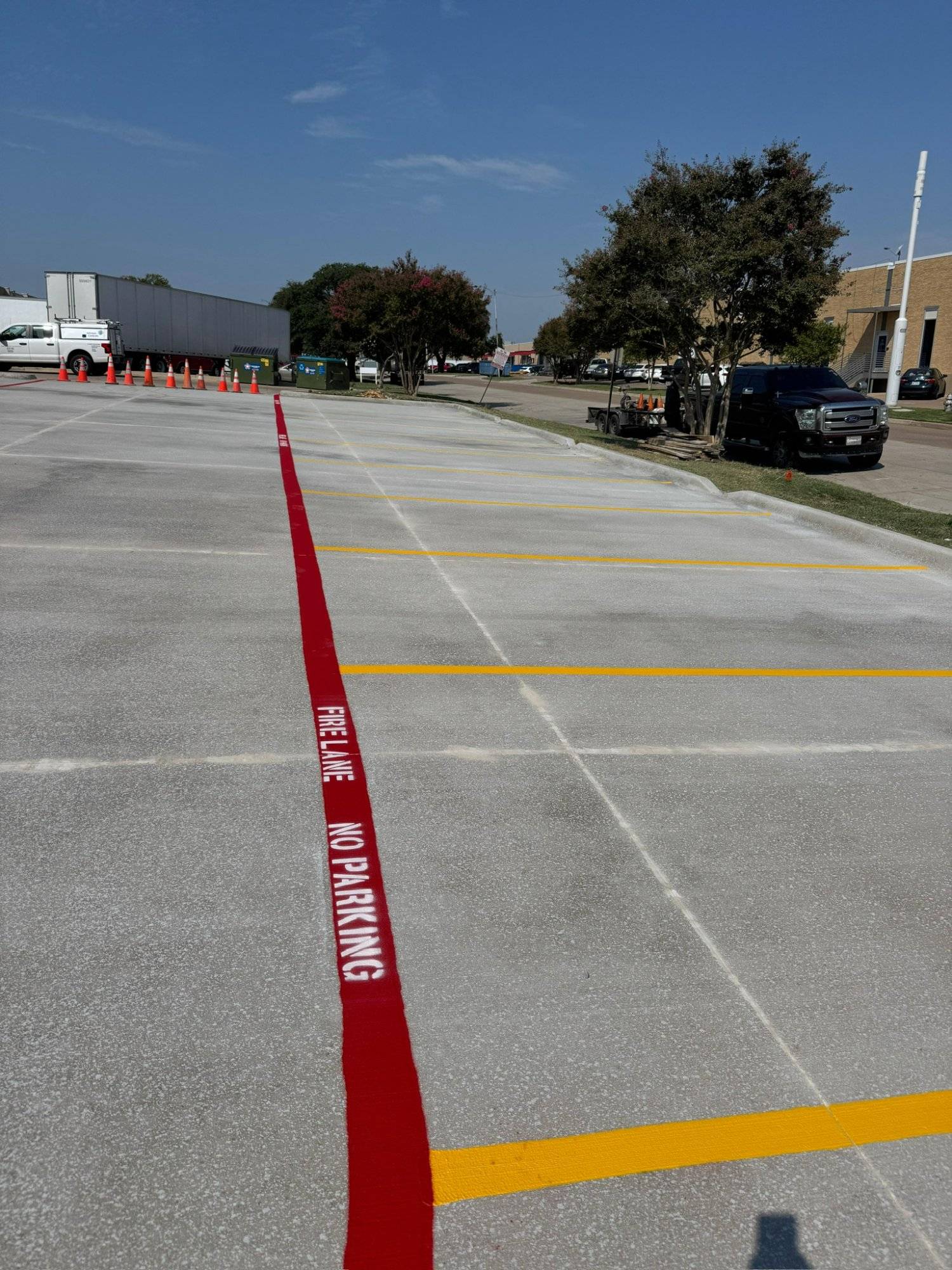 Commercial Parking Lot — Flatwork, Dallas TX
